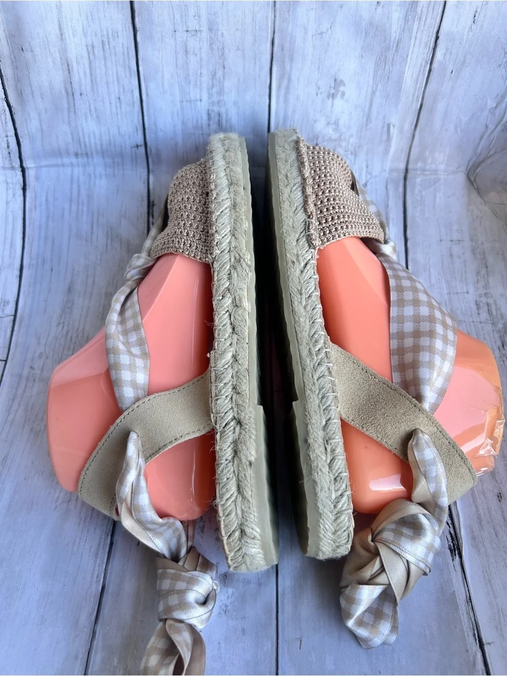 a Free People lace-up espadrille sandal